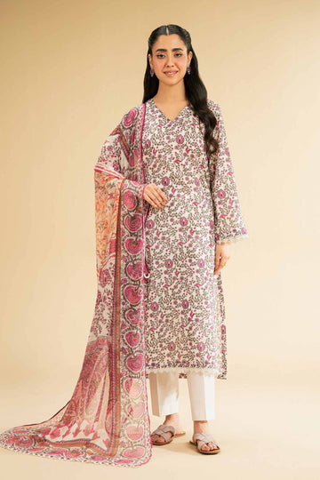 Nishat Linen 2 Piece - Digital Printed Embroidered Suit - 42501730 Online Shopping